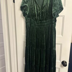 The Somerset Maxi Dress: Velvet Edition. Worn once in like new condition.